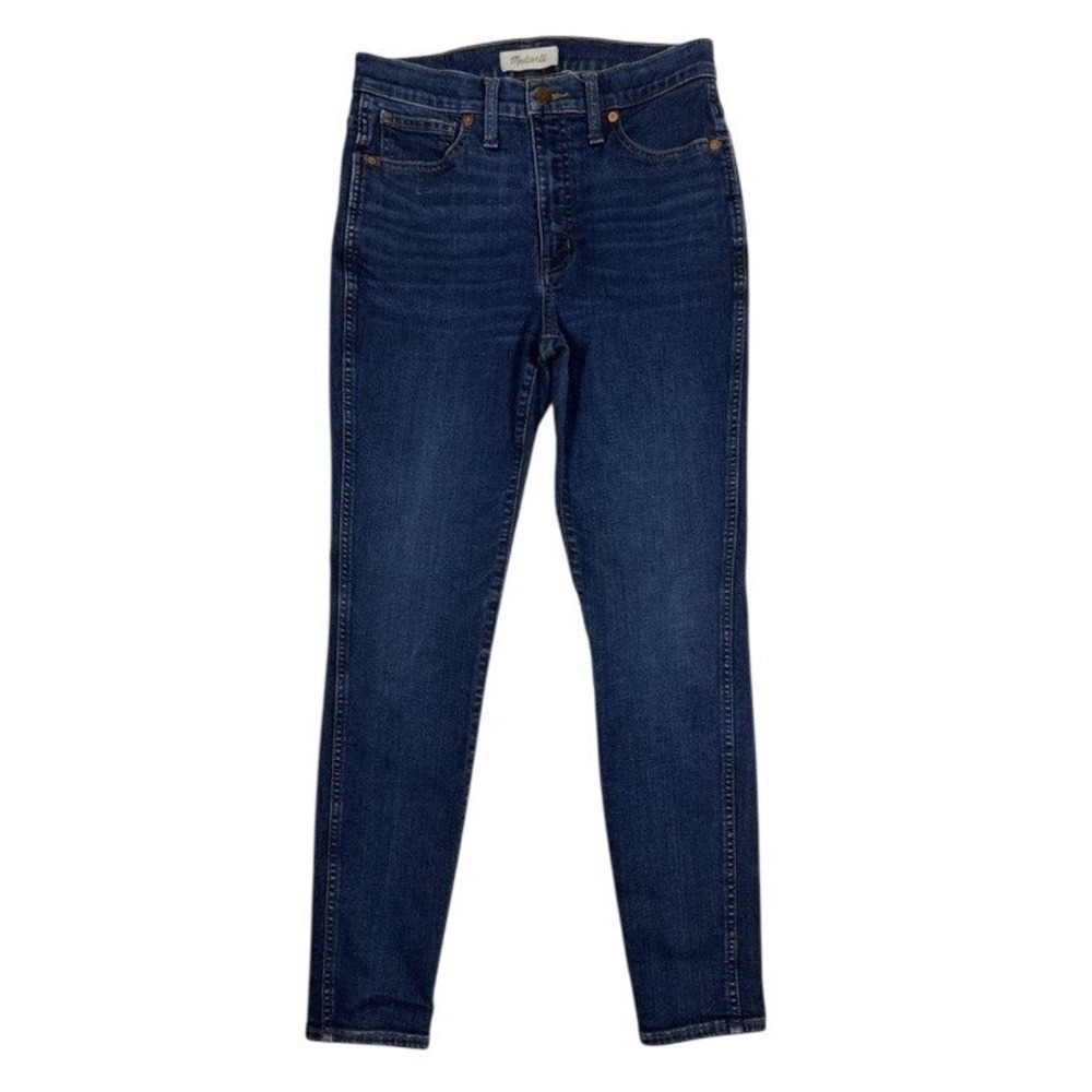 Madewell 10 High-Rise Skinny Jeans Women 28 Dark Blue Stretch Denim High Waisted